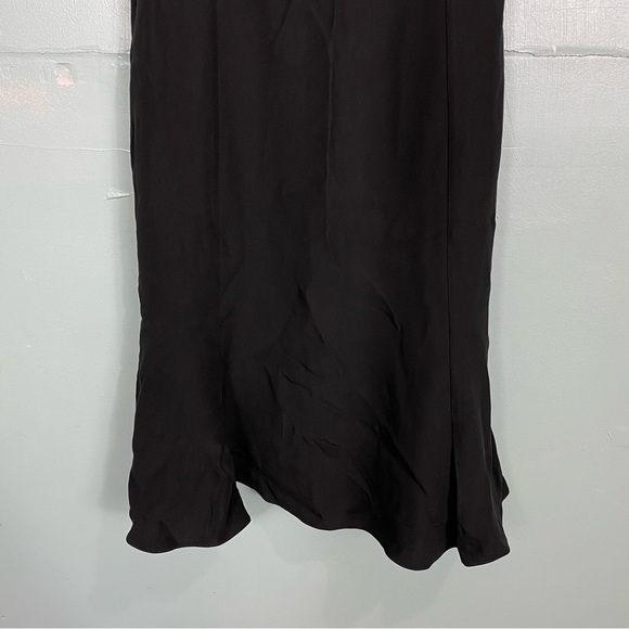 Armani Collezioni Black Sleeveless Ruffle Mini Cocktail Dress Sz 4 - Picture 4 of 9